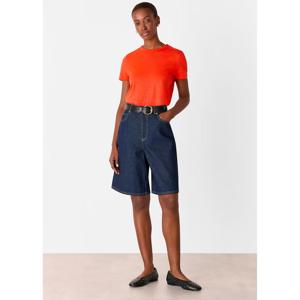 Whistles Red Posie Double Trim Tee